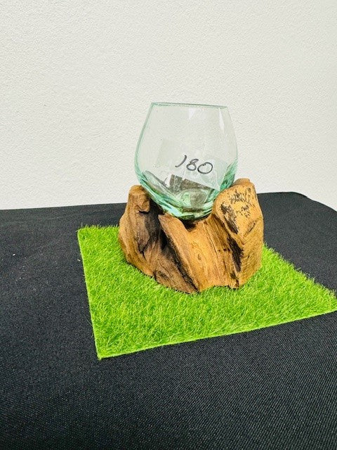 hand blown glass bowl terranium centerpiece home decor