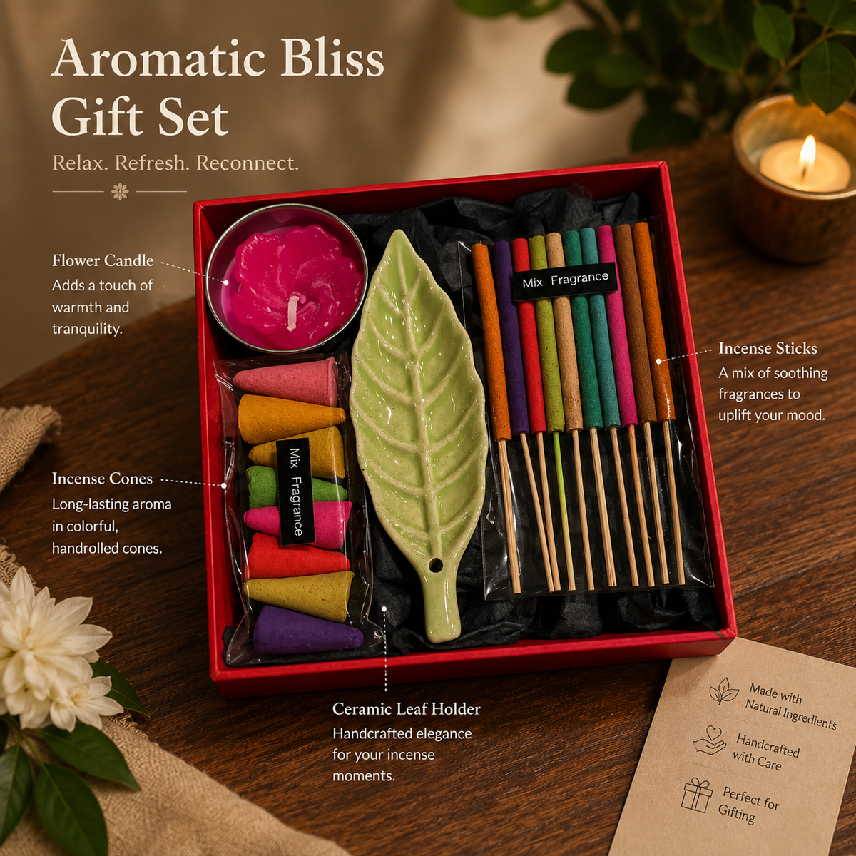 Tea light and holder