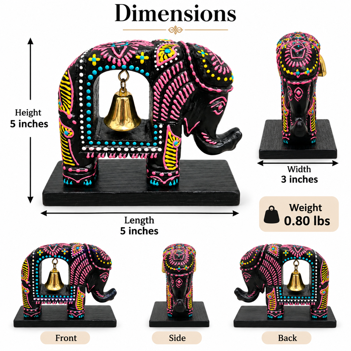 Elephant decor measurements