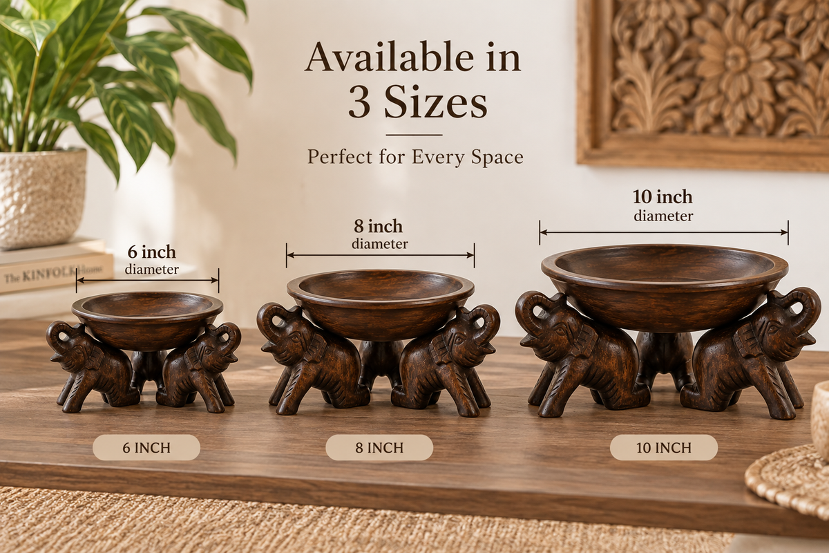 Handcraved Elephant Tray