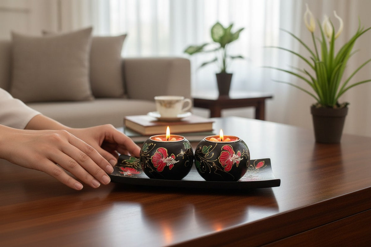 Mangowood Tea light holder