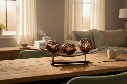 Coconut table lamp