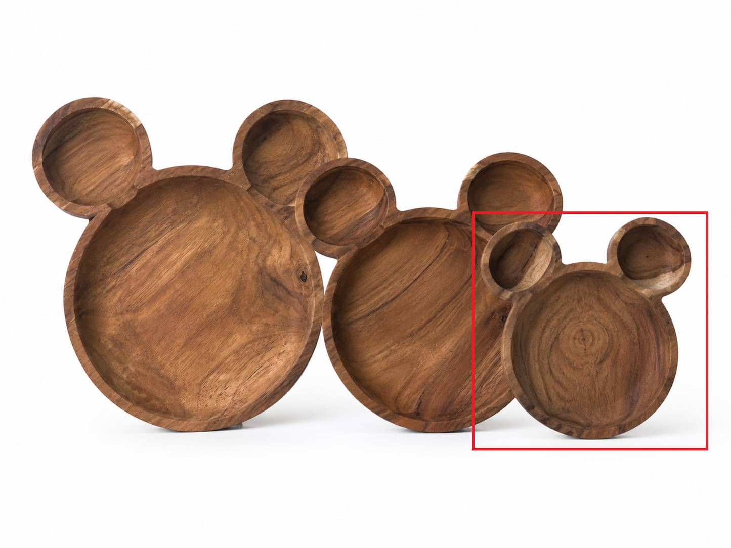 Mouse-Shaped Teakwood Plate
