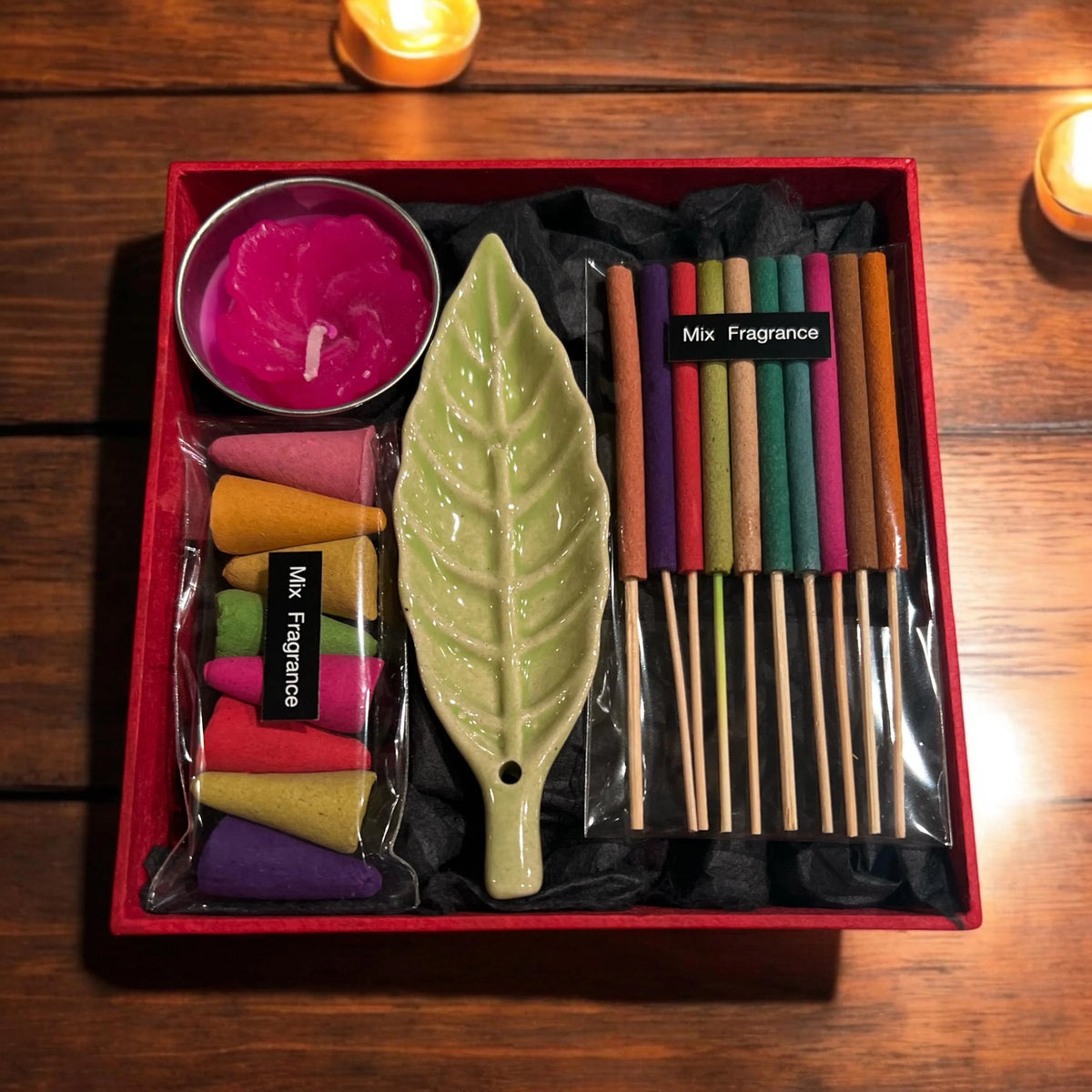 Tea light and holder
