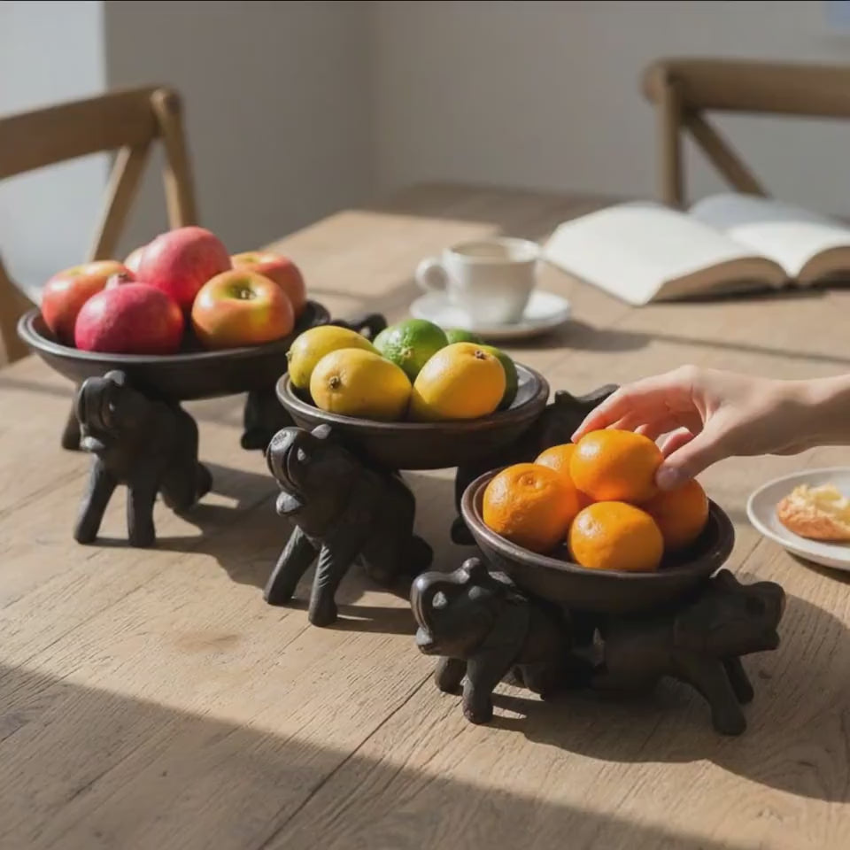 Handcraved Elephant Tray